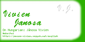 vivien janosa business card